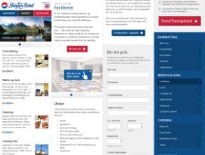Skagen Hotel Website on Mobile