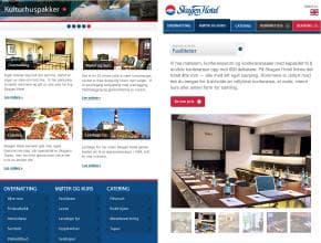 Skagen Hotel Website on Tablet